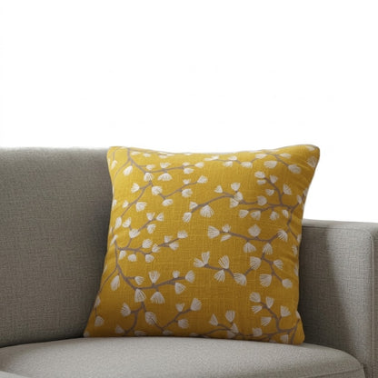 Ashley Wilde Myla Sunflower Cushion Cover, Cotton Throw Pillow, Handmade UK