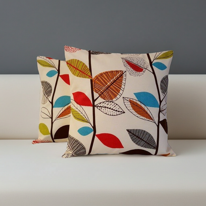 Autumn Leaves Cinnamon Cushion Cover