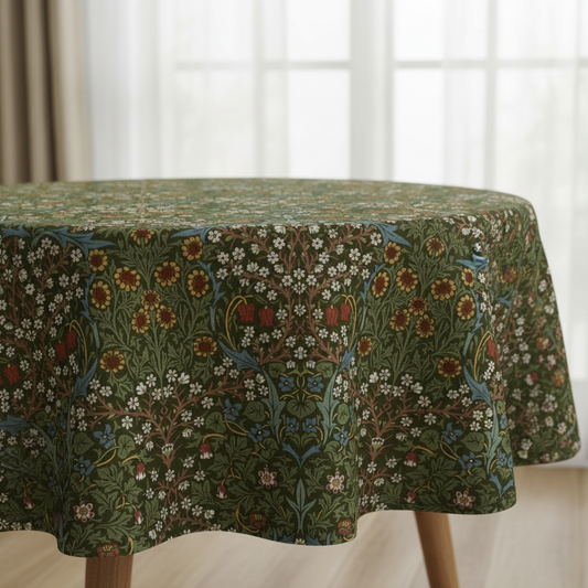 William Morris Blackthorne Forest Cotton Tablecloth