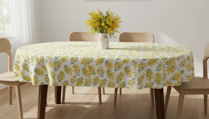 Cath Kidston Mimosa Blossom Citrine Tablecloth
