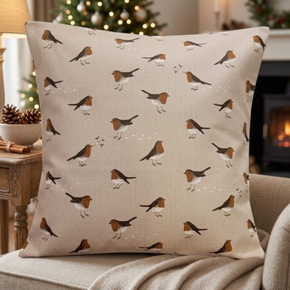 Sophie Allport Robin Neutral Cushion Cover