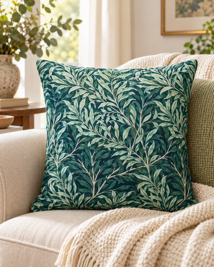 Fodera per cuscino William Morris Willow Bough Sage Green
