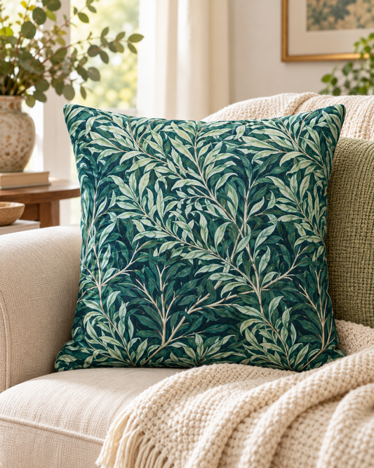 William Morris Willow Bough Jungle Cushion Cover