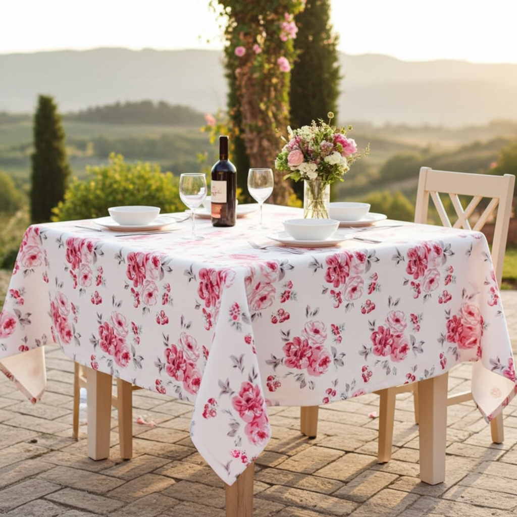 Cath Kidston Brampton Bunch Raspberry Tablecloth