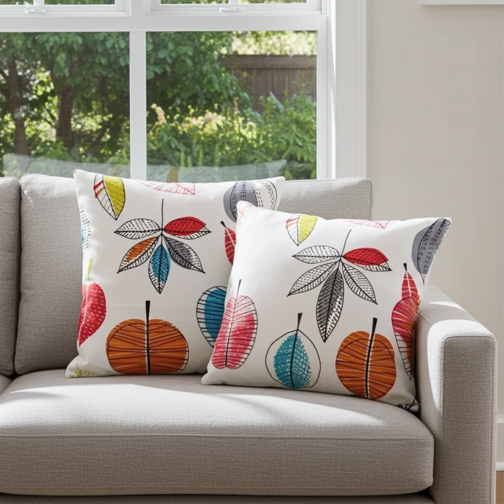 Maple Leaf Apple Cinnamon Cushion Cover