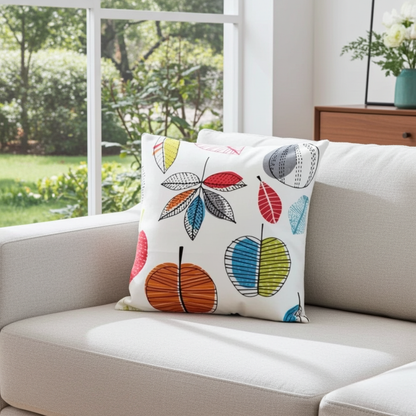 Maple Leaf Apple Cinnamon Cushion Cover
