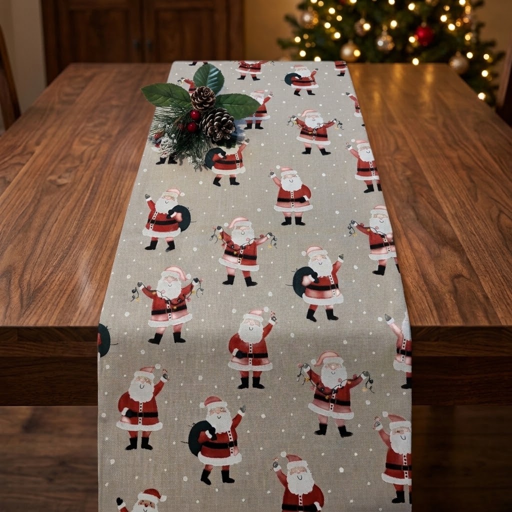 Father Christmas Santa Table Runner