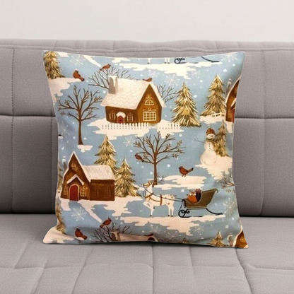 Christmas Scene Cushion Cover