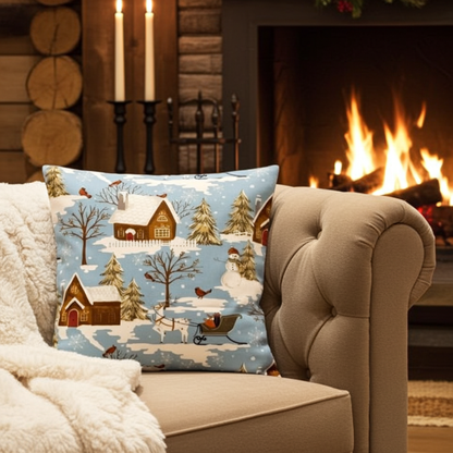 Christmas Scene Cushion Cover