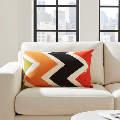 Modern Geometric Zigzag Cushion Cover