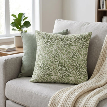 William Morris Willow Bough Sage Green Cushion Cover