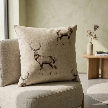 Glencoe Stags Christmas Cushion Cover