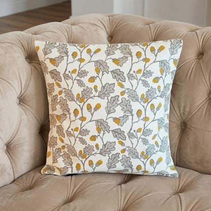 Acorn Trail Natural Cushion Cover