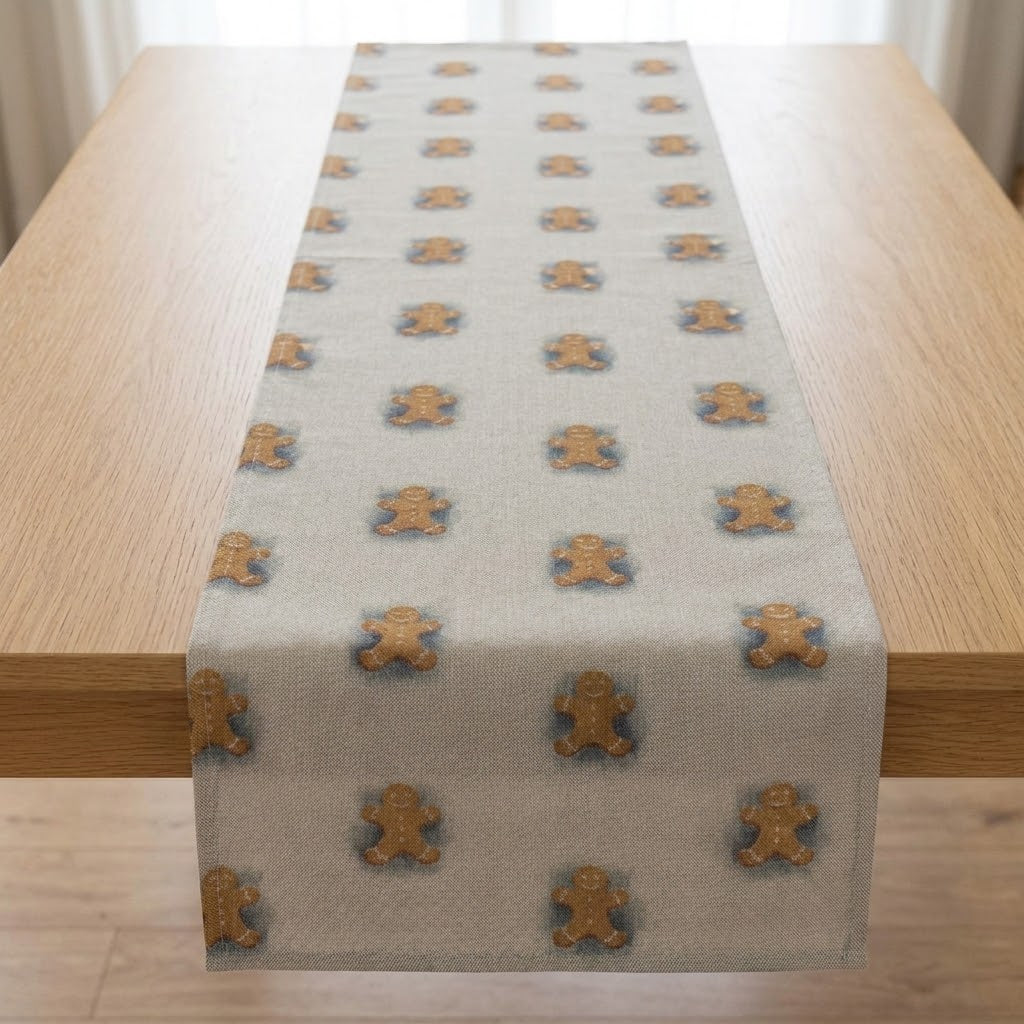 Gingerbread Man Christmas Table Runner