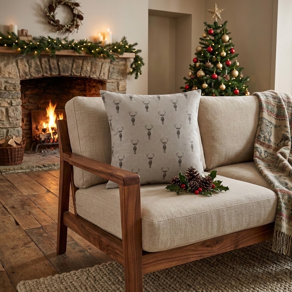 Sophie Allport Highland Stag Cushion Cover