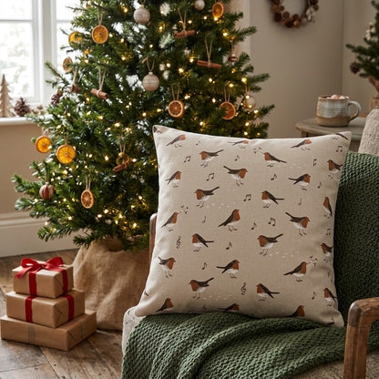 Sophie Allport Robin Neutral Cushion Cover