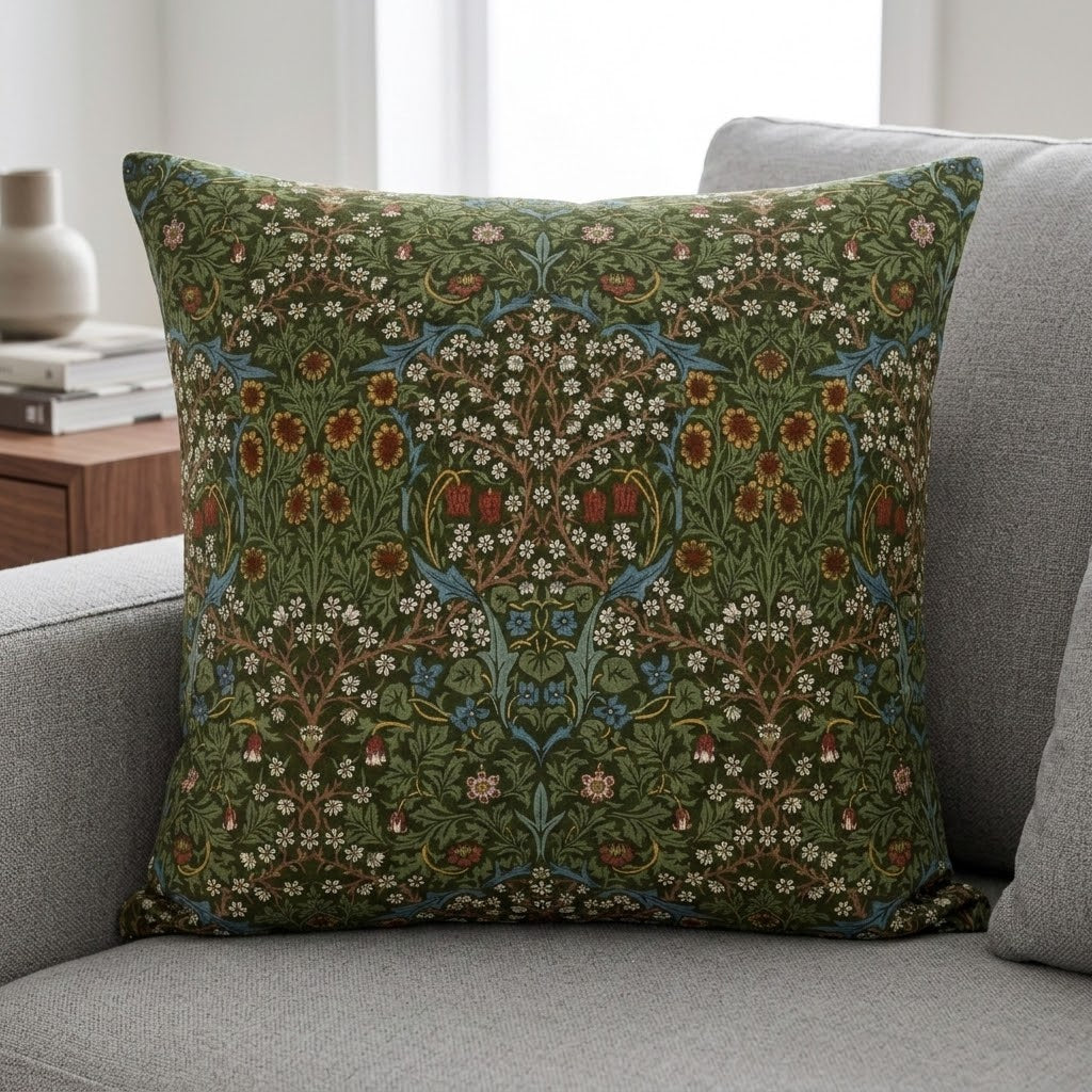 William Morris Blackthorne Forest Cushion Cover