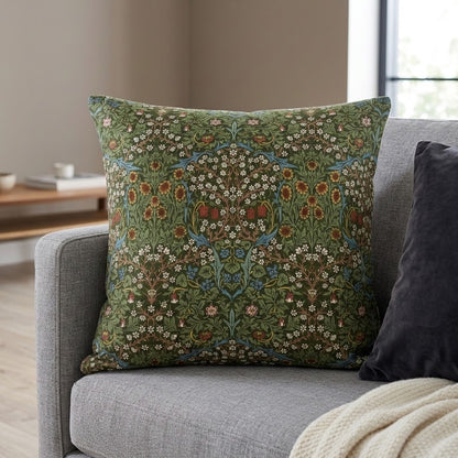 William Morris Blackthorne Forest Cushion Cover