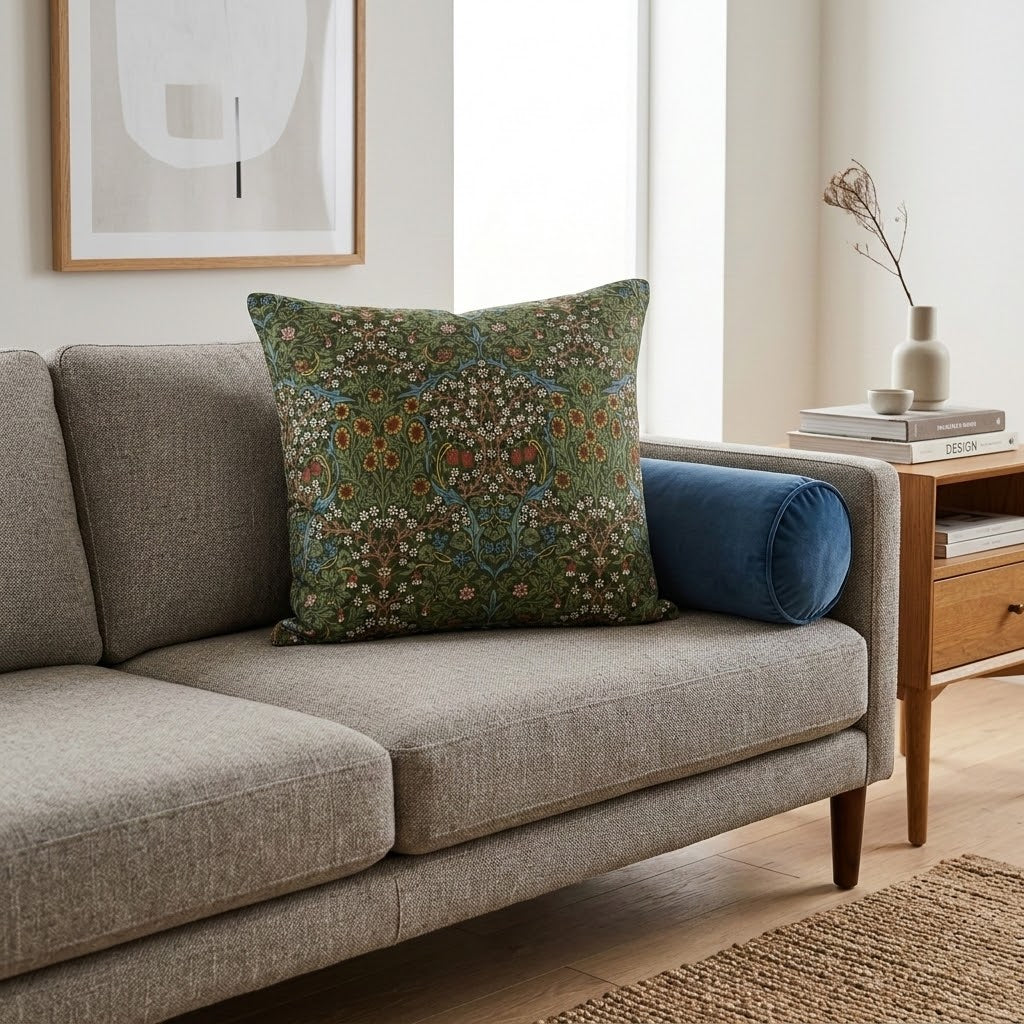William Morris Blackthorne Forest Cushion Cover
