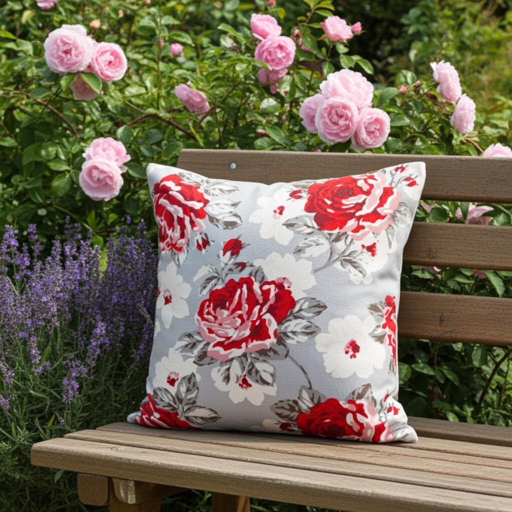 Cath Kidston Rose Bloom Multi Cushion Cover