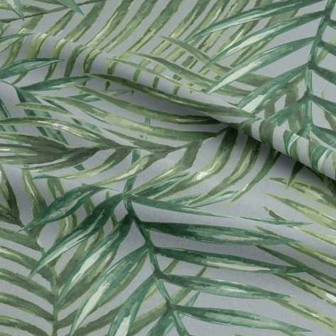 Palm Tree Leaves Coated Outdoor Water Repellent Tablecloth Available In Many Sizes