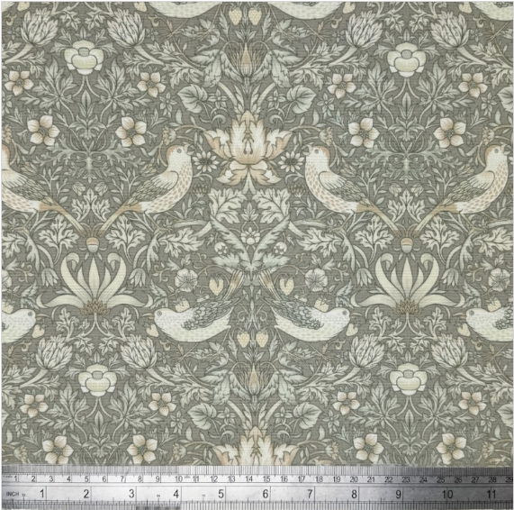 William Morris Strawberry Thief Natural Coated Tablecloth