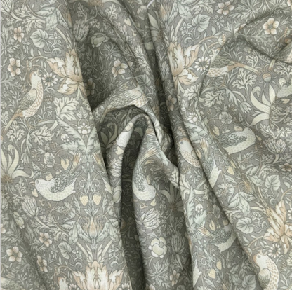 William Morris Strawberry Thief Natural Coated Tablecloth