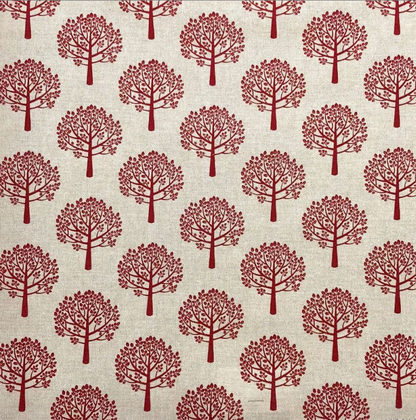 Mulberry Trees Red Cushion Cover