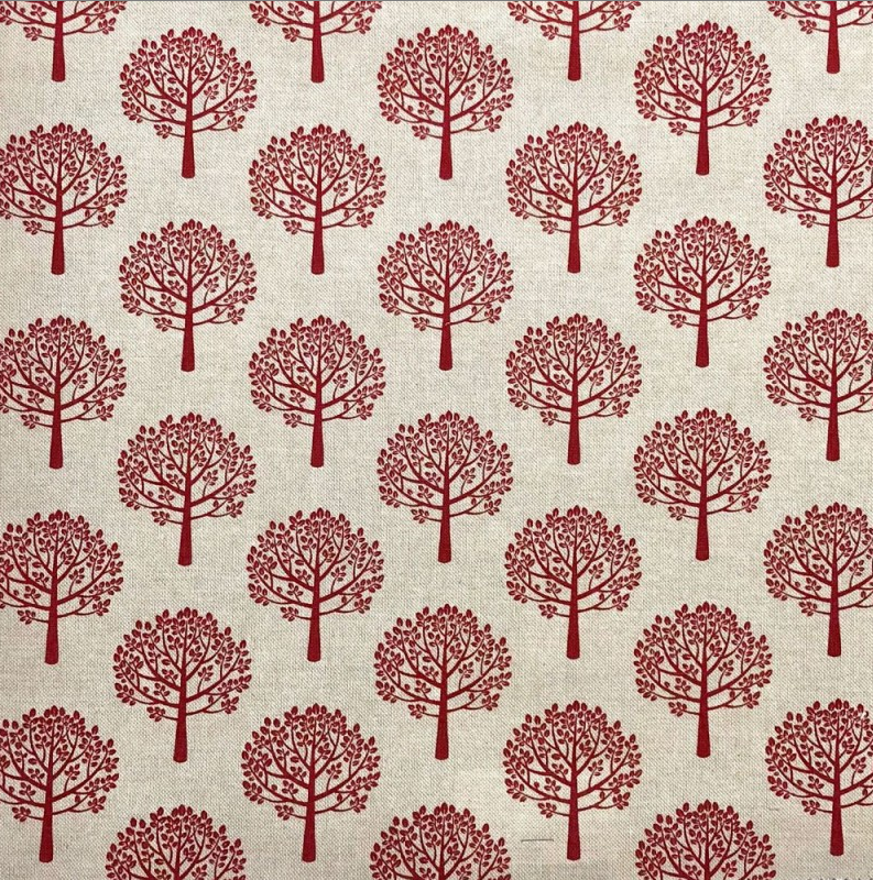 Mulberry Trees Red Table Runner