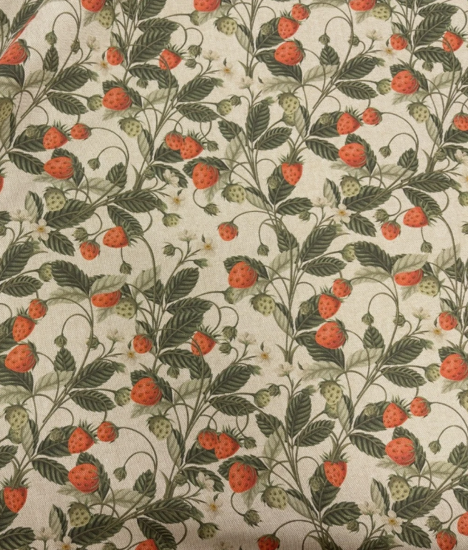 Strawberries Berry Natural Tablecloth