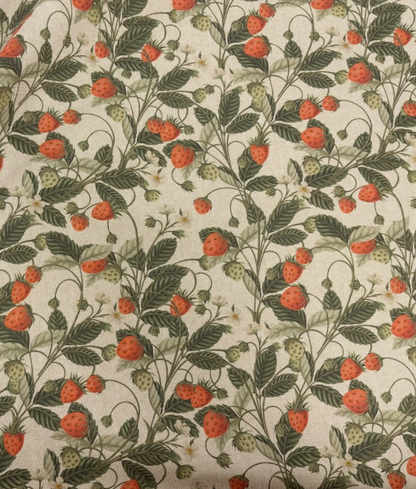 Strawberries Berry Natural Tablecloth