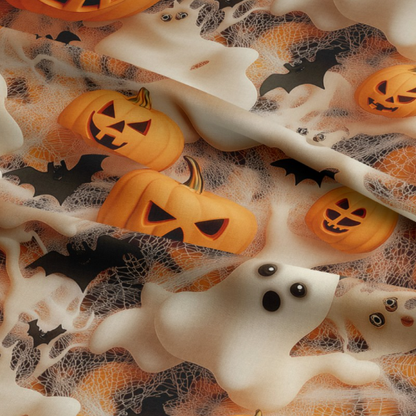 Jack O’Lantern Bats Halloween Tablecloth