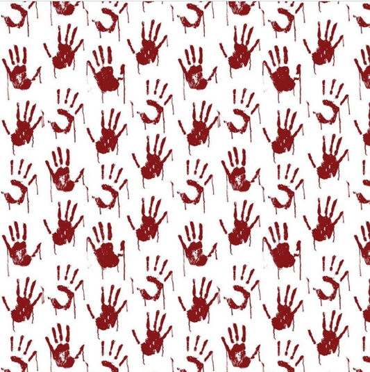 Blood Handprints Halloween Tablecloth