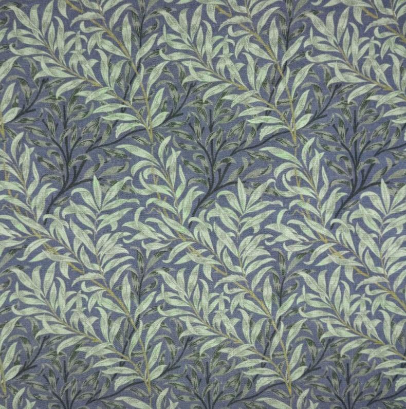 Tovaglia rivestita in carbone Willow Bough di William Morris