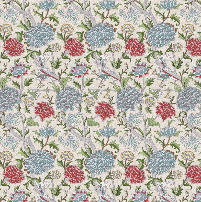 William Morris Cray Floral Paradise Blue Cushion Cover