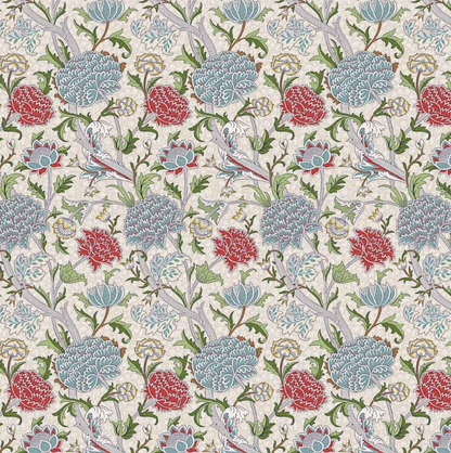 William Morris Cray Floral Paradise Blue Cushion Cover