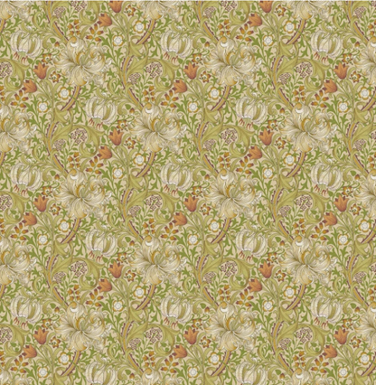 William Morris Golden Lily Floral Cornsilk Cushion Cover