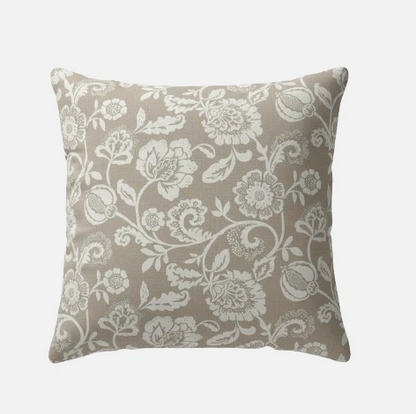 Eliza Tapestry Flowers Natural Cushion Cover