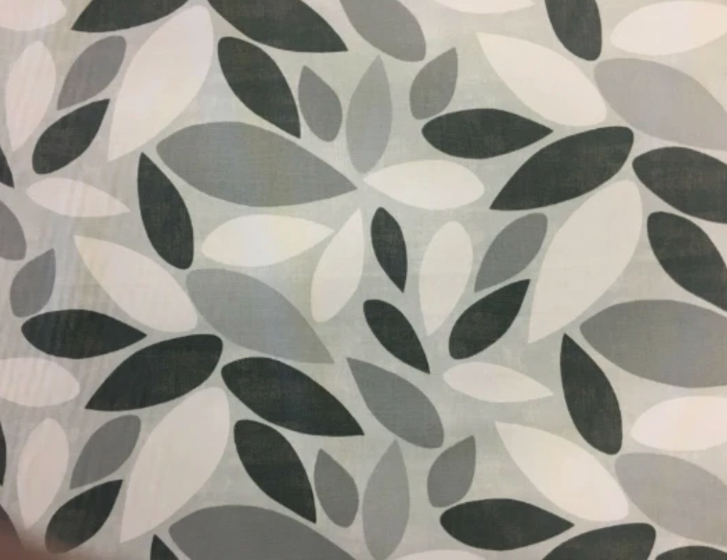 Modern Monochrome Leaf Pattern Cushion Cover