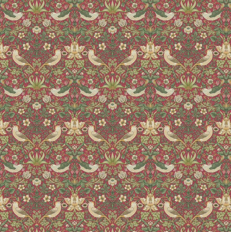Fodera per cuscino floreale autunnale Cray di William Morris