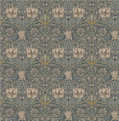 William Morris Honeysuckle Steel Cushion Cover