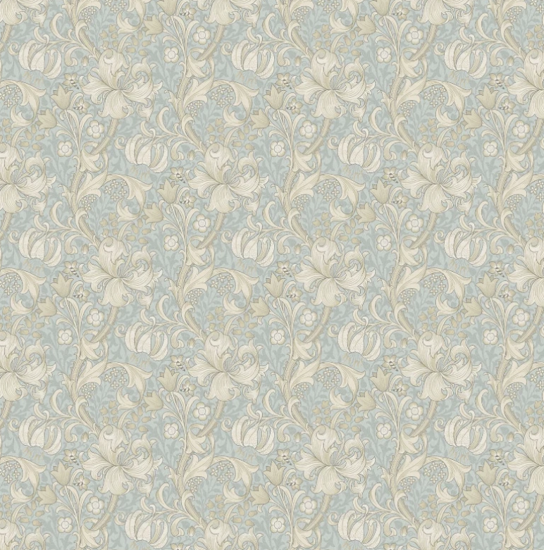 William Morris Golden Lily Floral Pool Cushion Cover