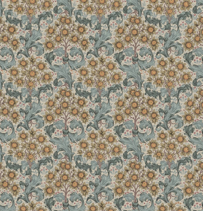 William Morris Kissenbezug mit Herbstblumenmuster