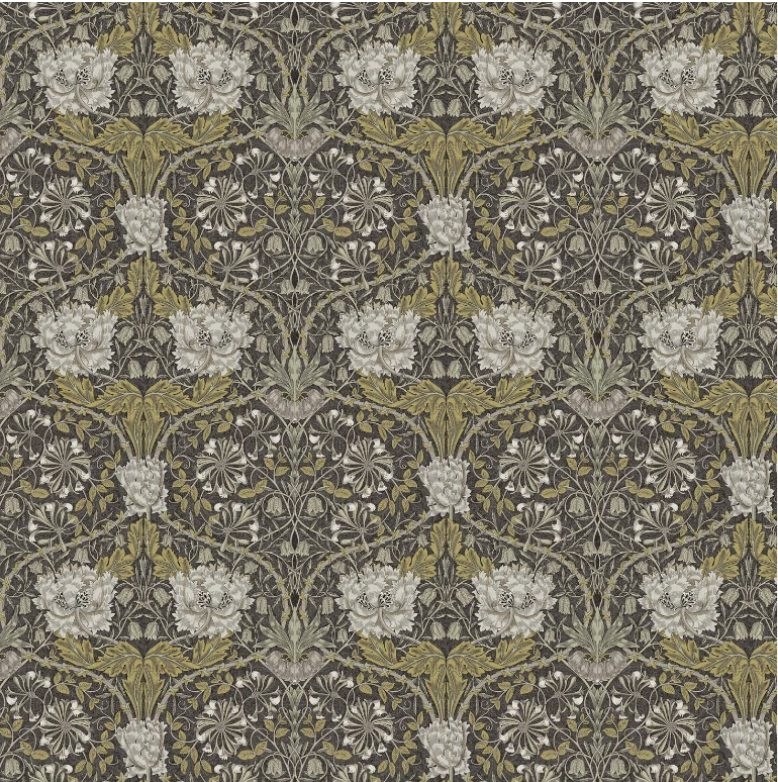 William Morris Kissenbezug mit Herbstblumenmuster