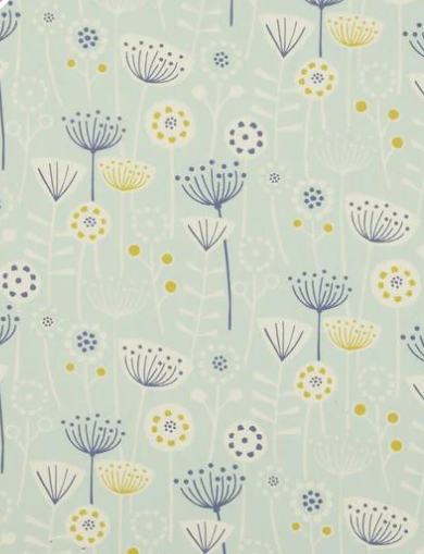 Scandi Floral Bergen Seafoam Cushion Cover