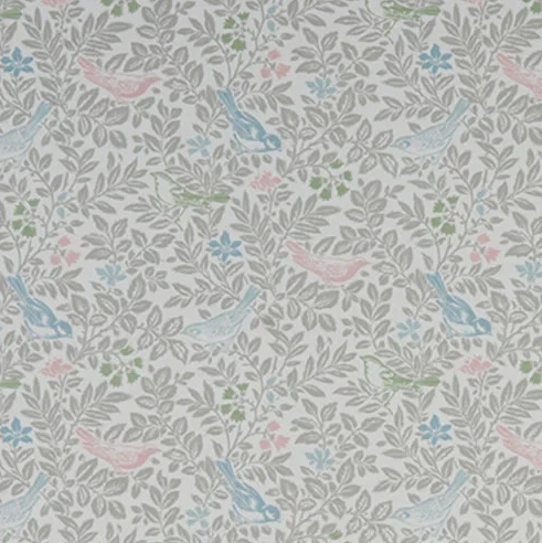 Bird Song Floral Pastel Cushion Cover