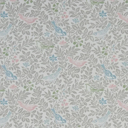 Bird Song Floral Pastel Cushion Cover