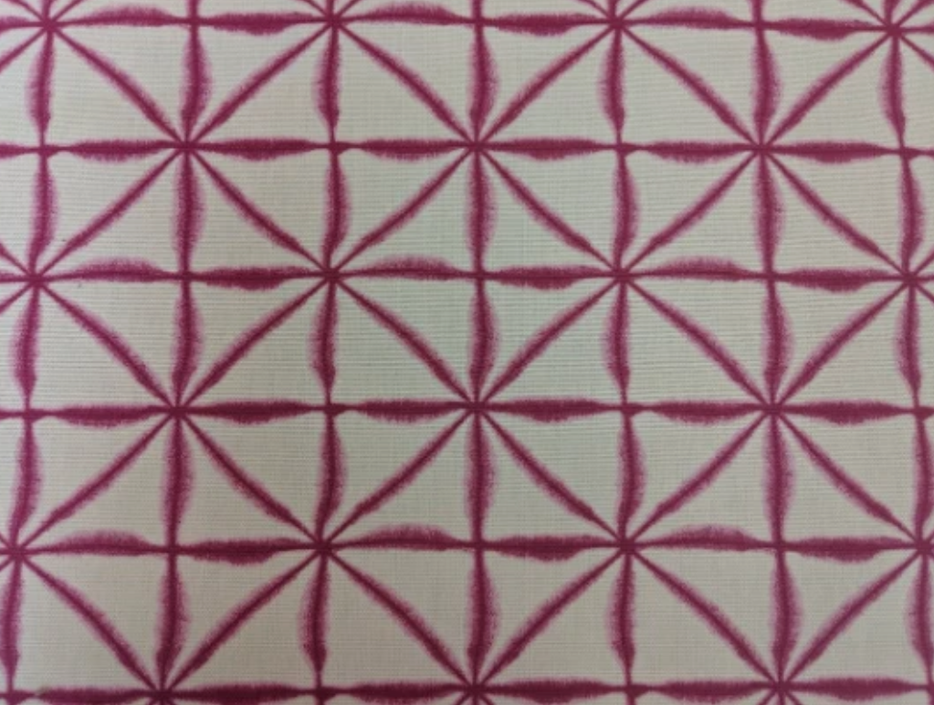 Nussa Pink Raspberry Abstract Geometric Cushion Cover