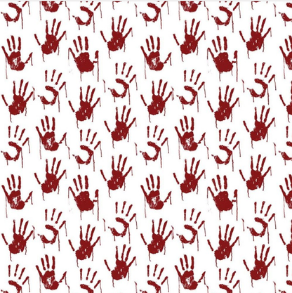 Blood Handprints Halloween Tablecloth