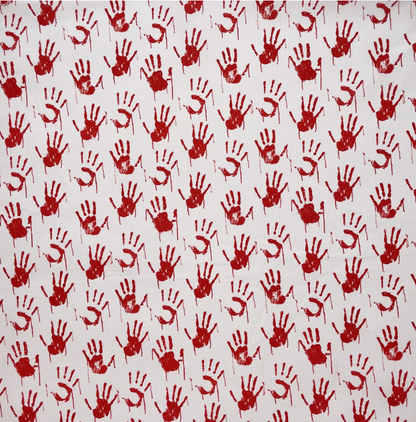 Blood Handprints Halloween Tablecloth